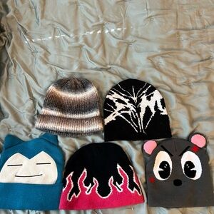 Kids' Fun Beanie Set - Multicolor